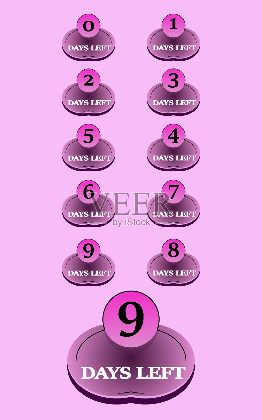 晋升徽章看起来像一个紫色的球体雕像插画图片素材