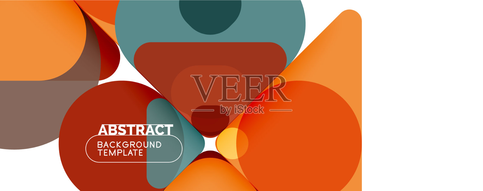 现代几何圆形和动态线条插画图片素材