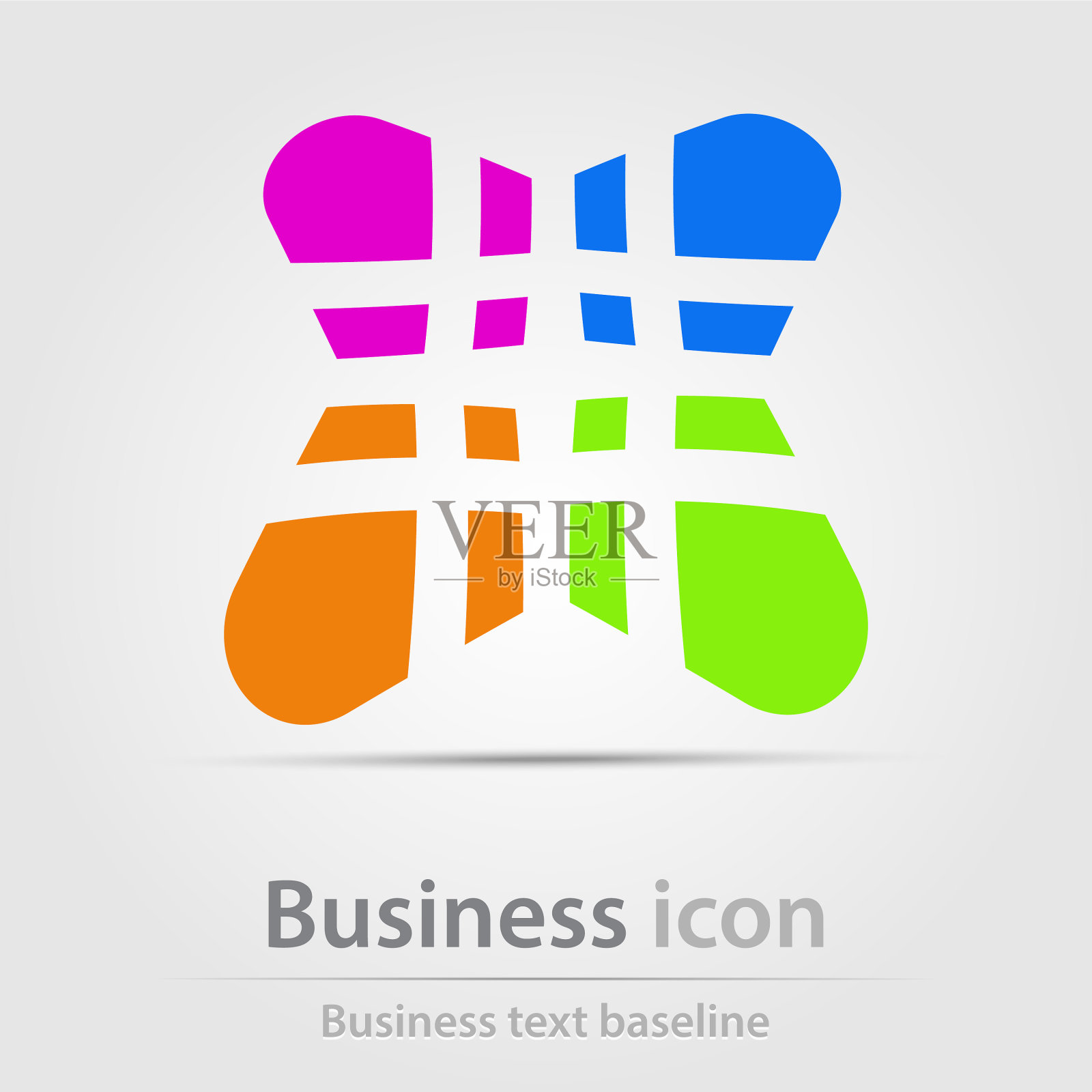 最初创建彩色业务图标图标素材