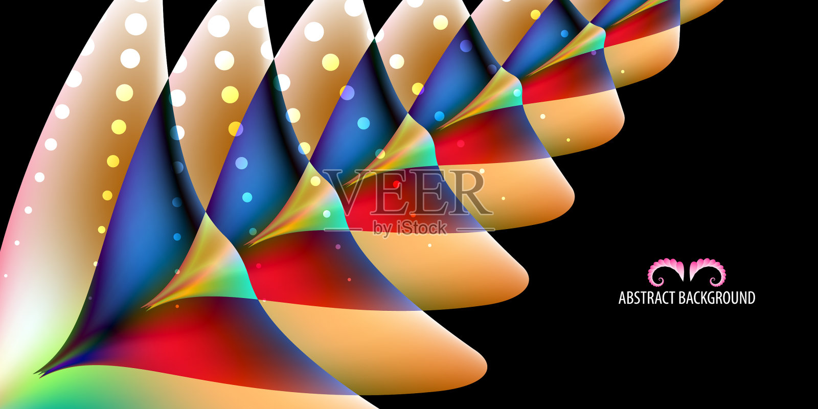 几何彩色抽象背景模板插画图片素材