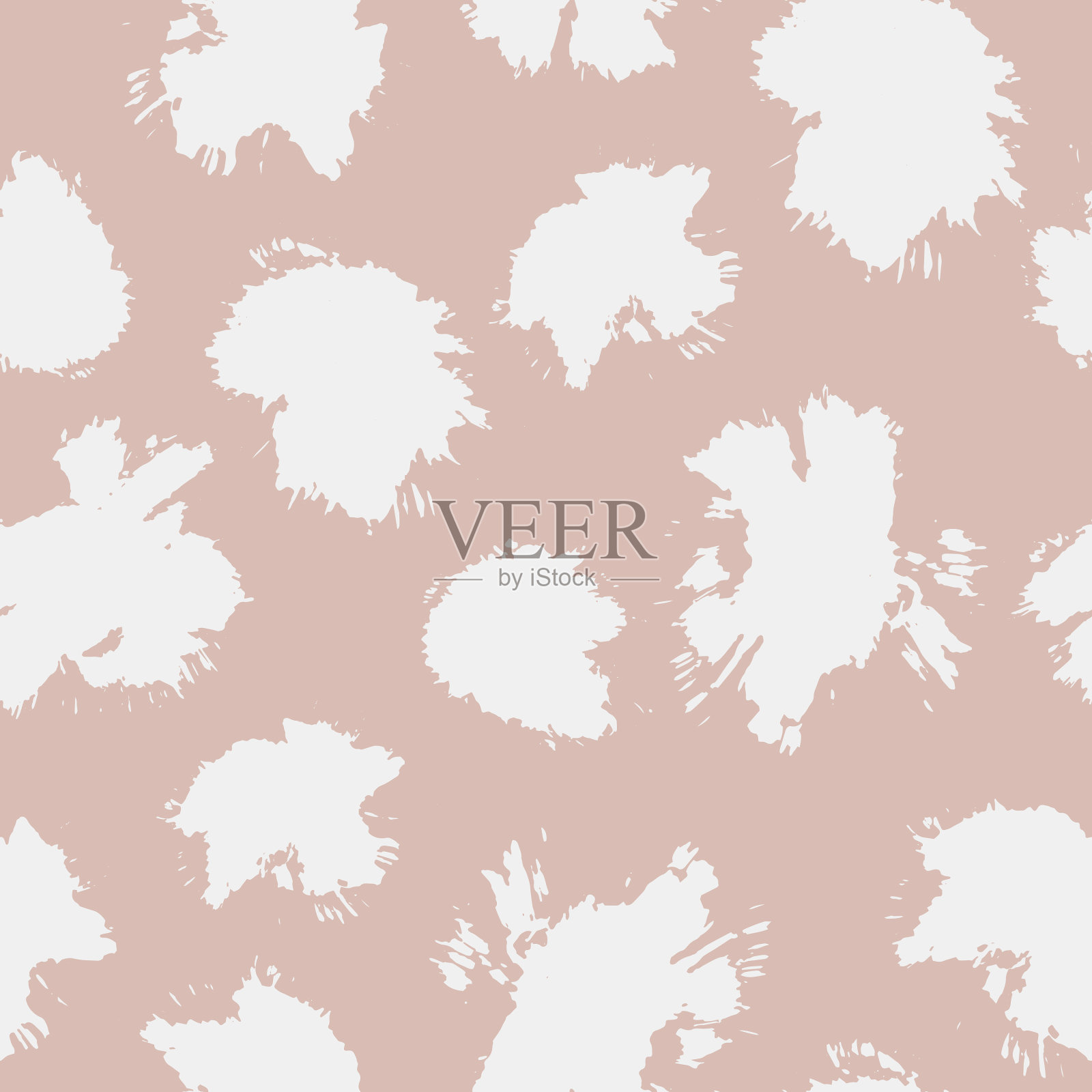 无缝抽象图案与吸墨油漆插画图片素材