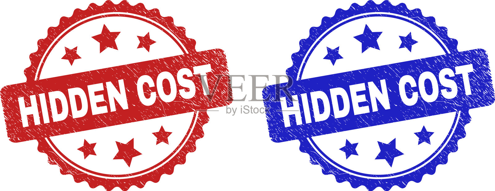 隐藏成本玫瑰图章密封橡胶插画图片素材