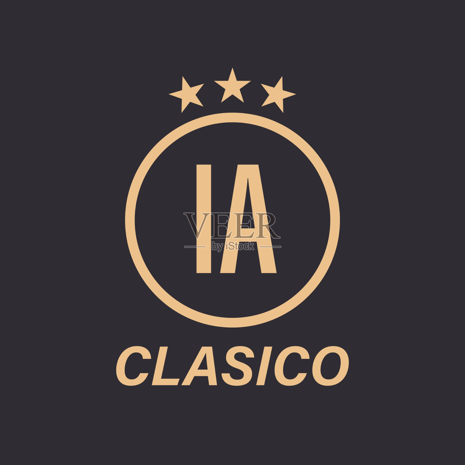 Ia字母标志设计与明星图标经典标志插画图片素材