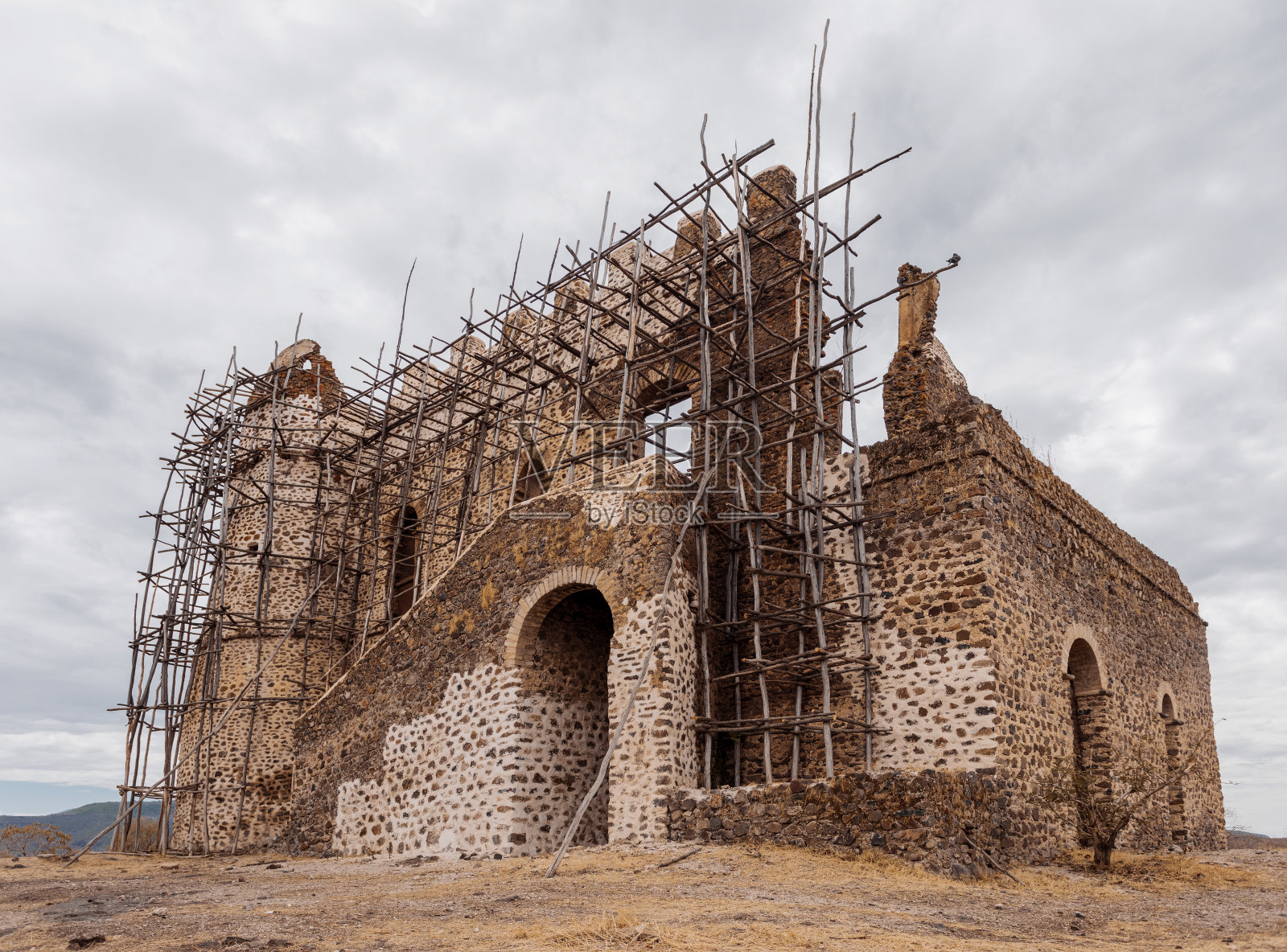 古扎拉皇宫遗址，埃塞俄比亚非洲照片摄影图片