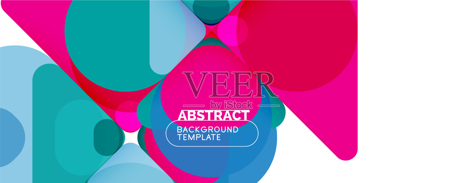 现代几何圆形和动态线条插画图片素材