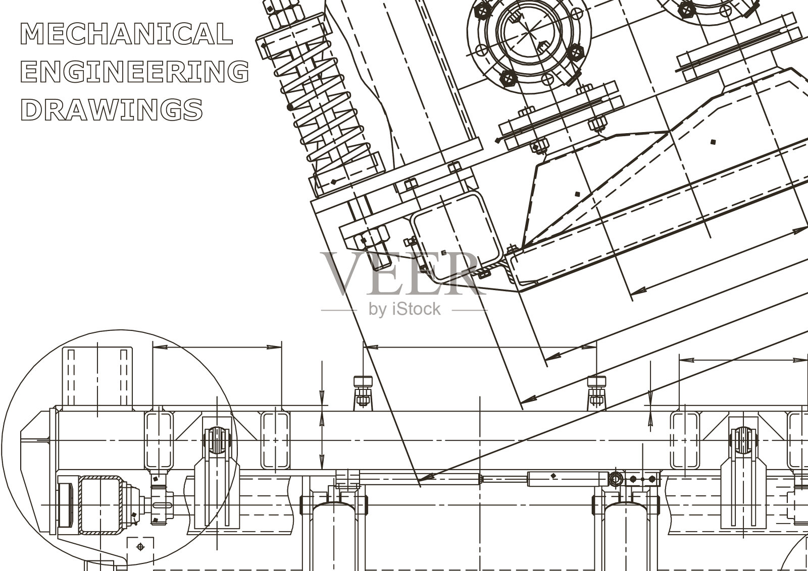 工程封面传单横幅背景设计模板素材