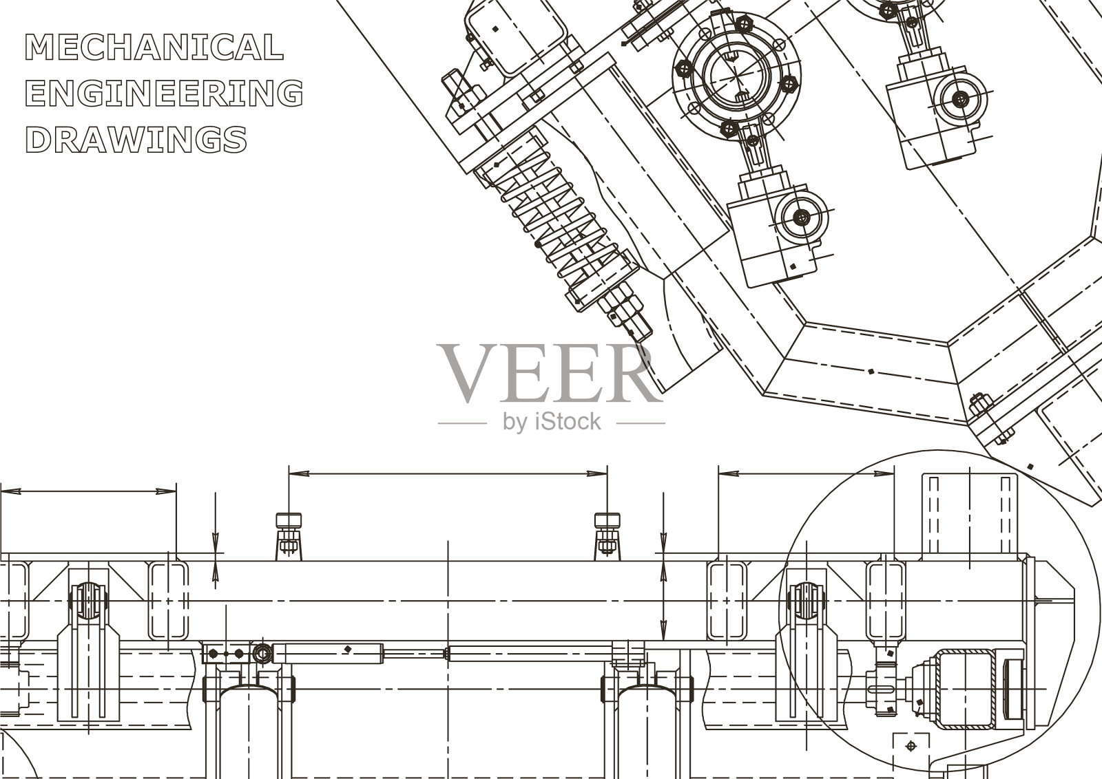 计算机辅助设计系统技术插画图片素材
