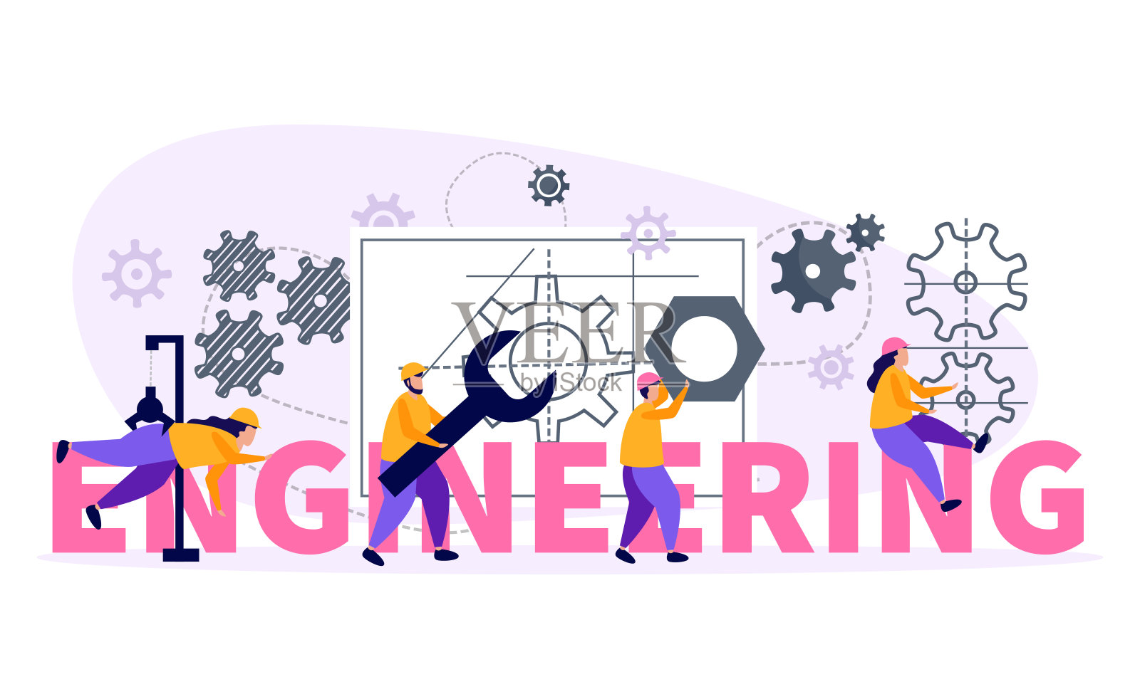 工程师的概念说明插画图片素材