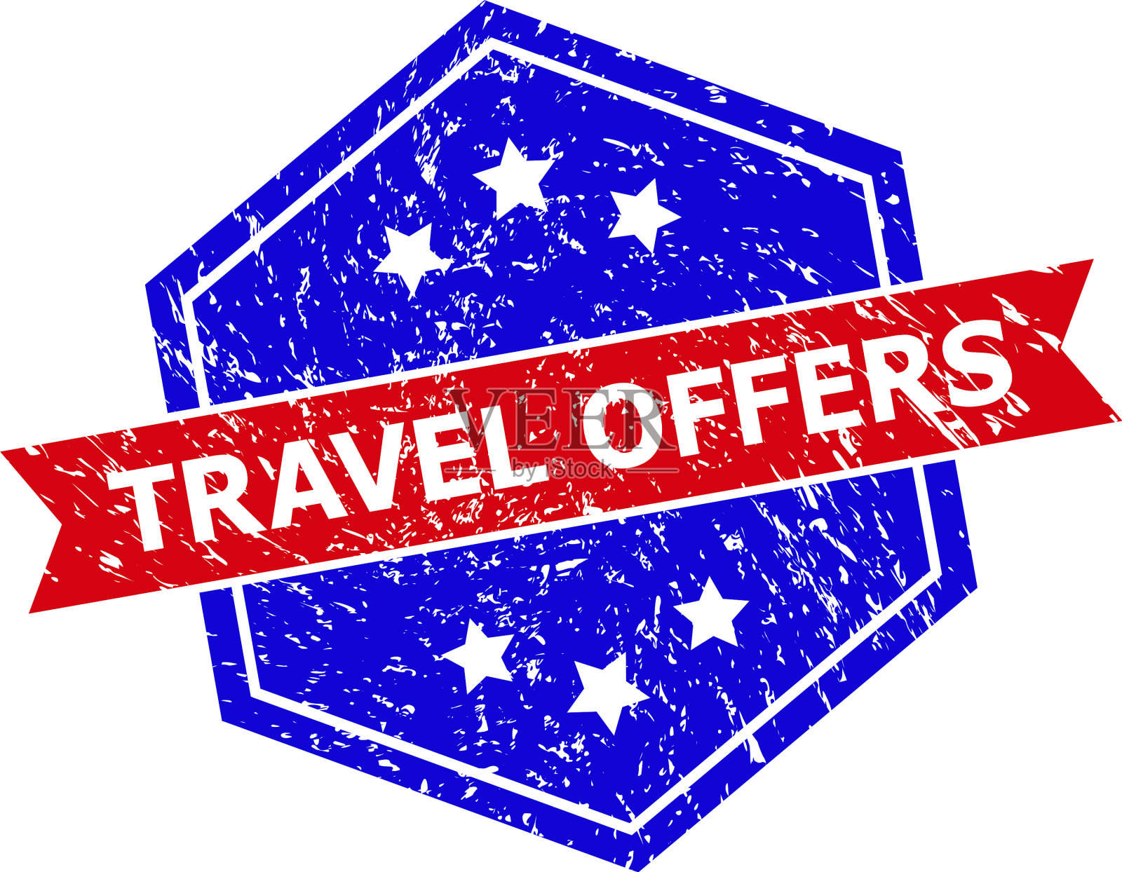 六角双色旅行提供密封与垃圾设计元素图片