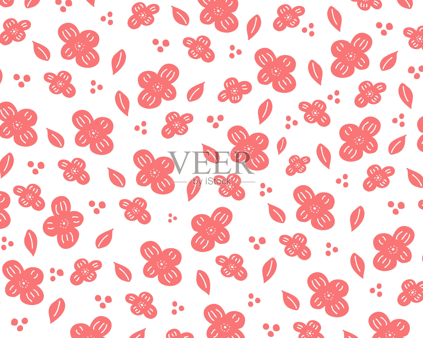 日式梅花图案背景插图插画图片素材