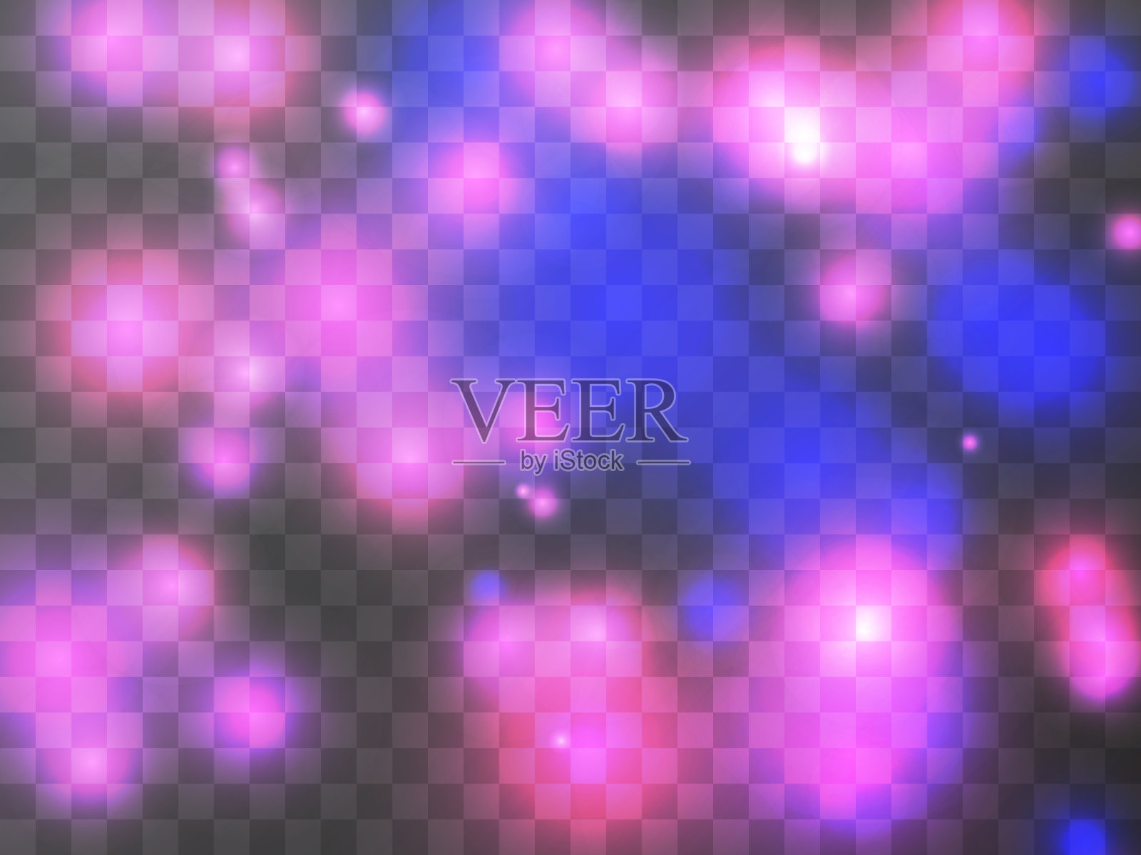 在透明背景上发光的光插画图片素材