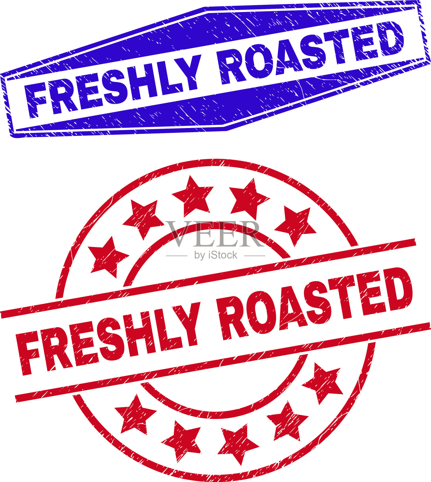 刚烤过的不干净徽章在圆圈里插画图片素材