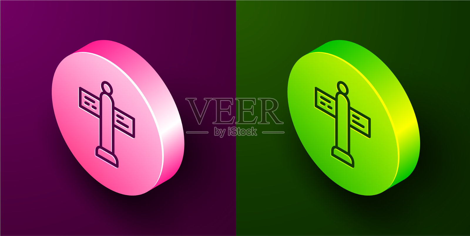 等距线道路交通标志路标图标图标素材