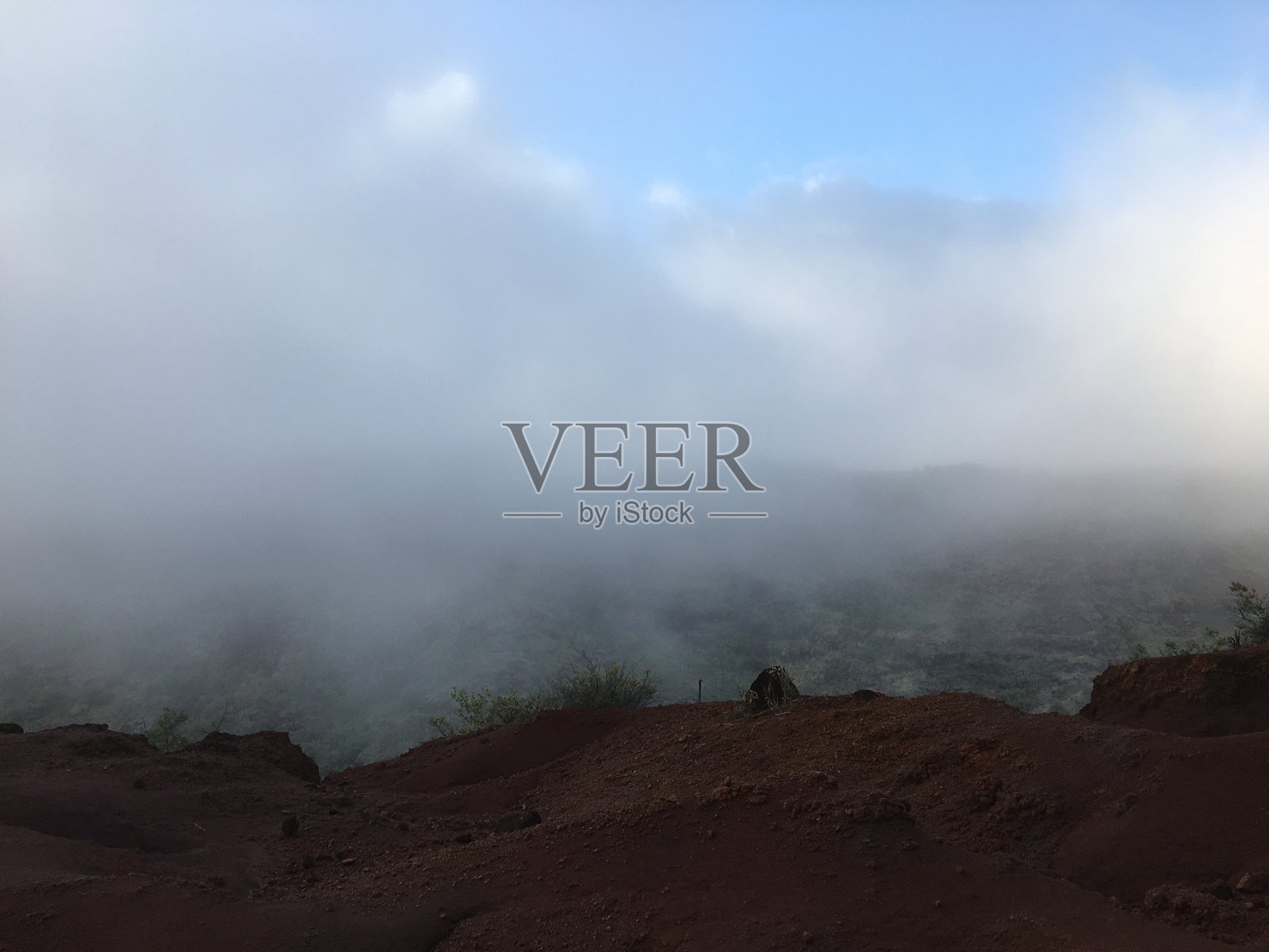 夏威夷考艾岛的春天威美亚峡谷。照片摄影图片