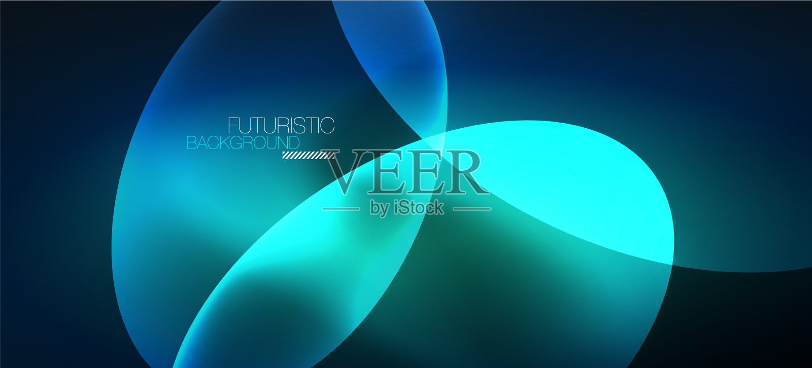 霓虹椭圆抽象背景闪亮明亮插画图片素材