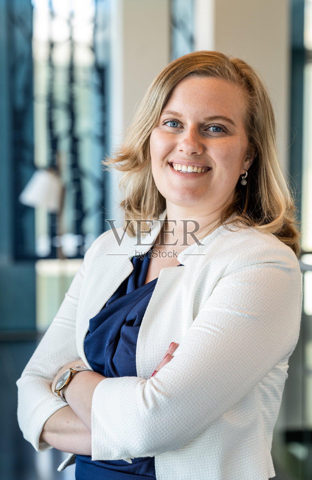 一个女商人的肖像照片摄影图片