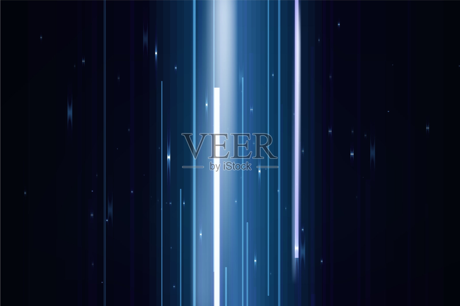 抽象的蓝线插画图片素材