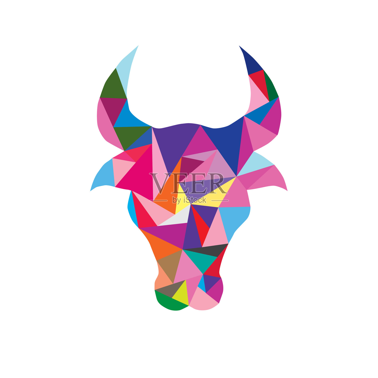 牛是中国新年的象征设计元素图片