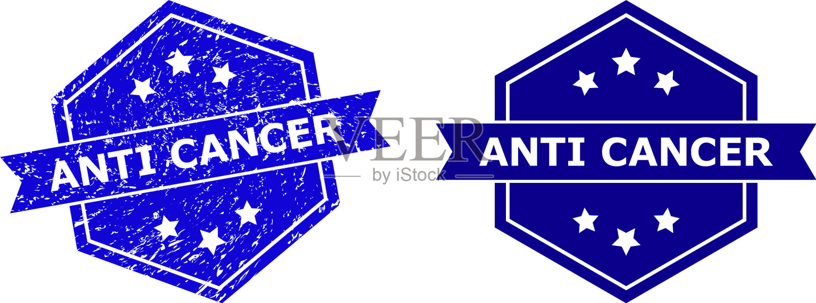 六角防癌密封与不洁风格和插画图片素材