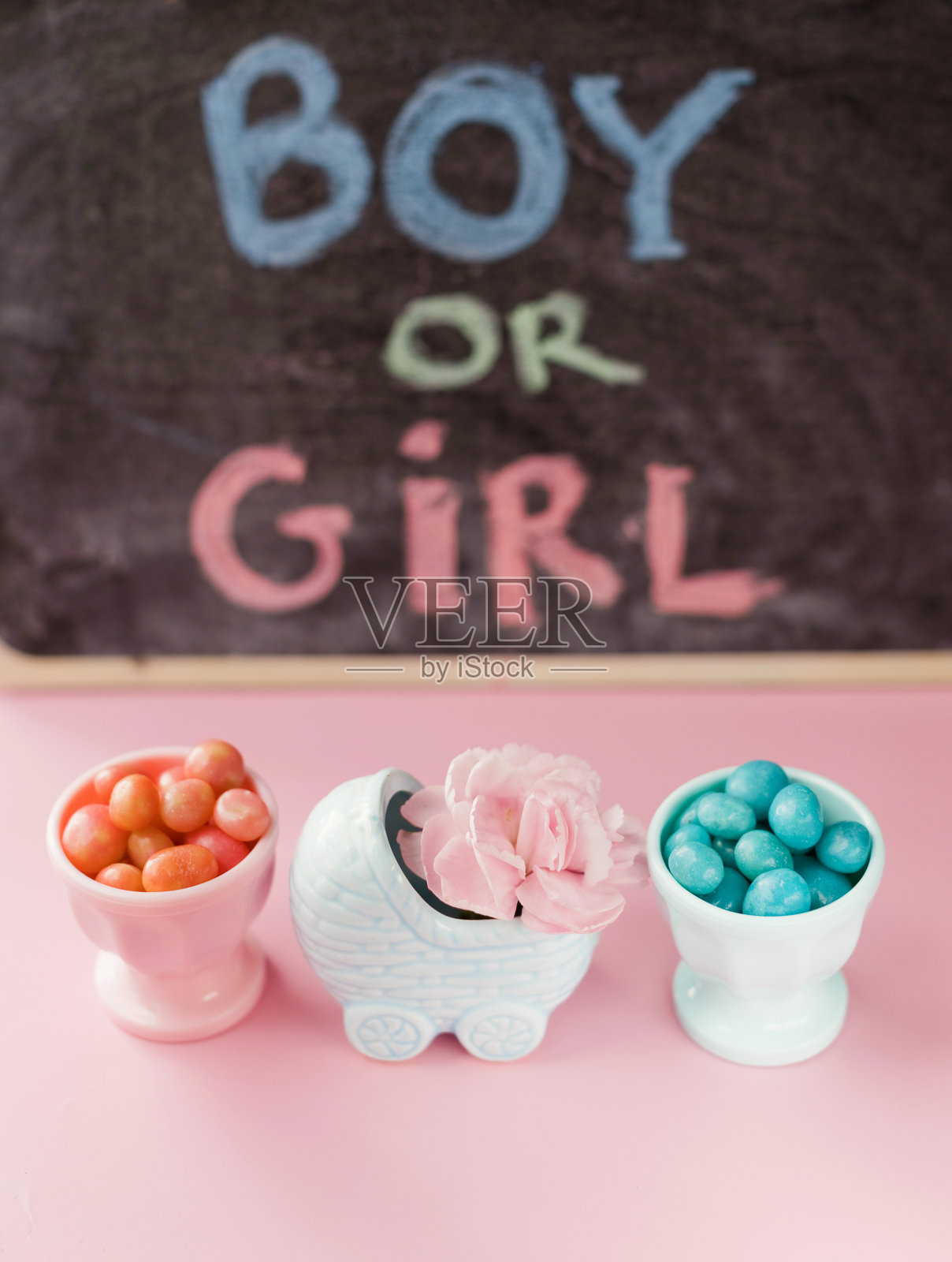 性别揭示派对装饰照片摄影图片