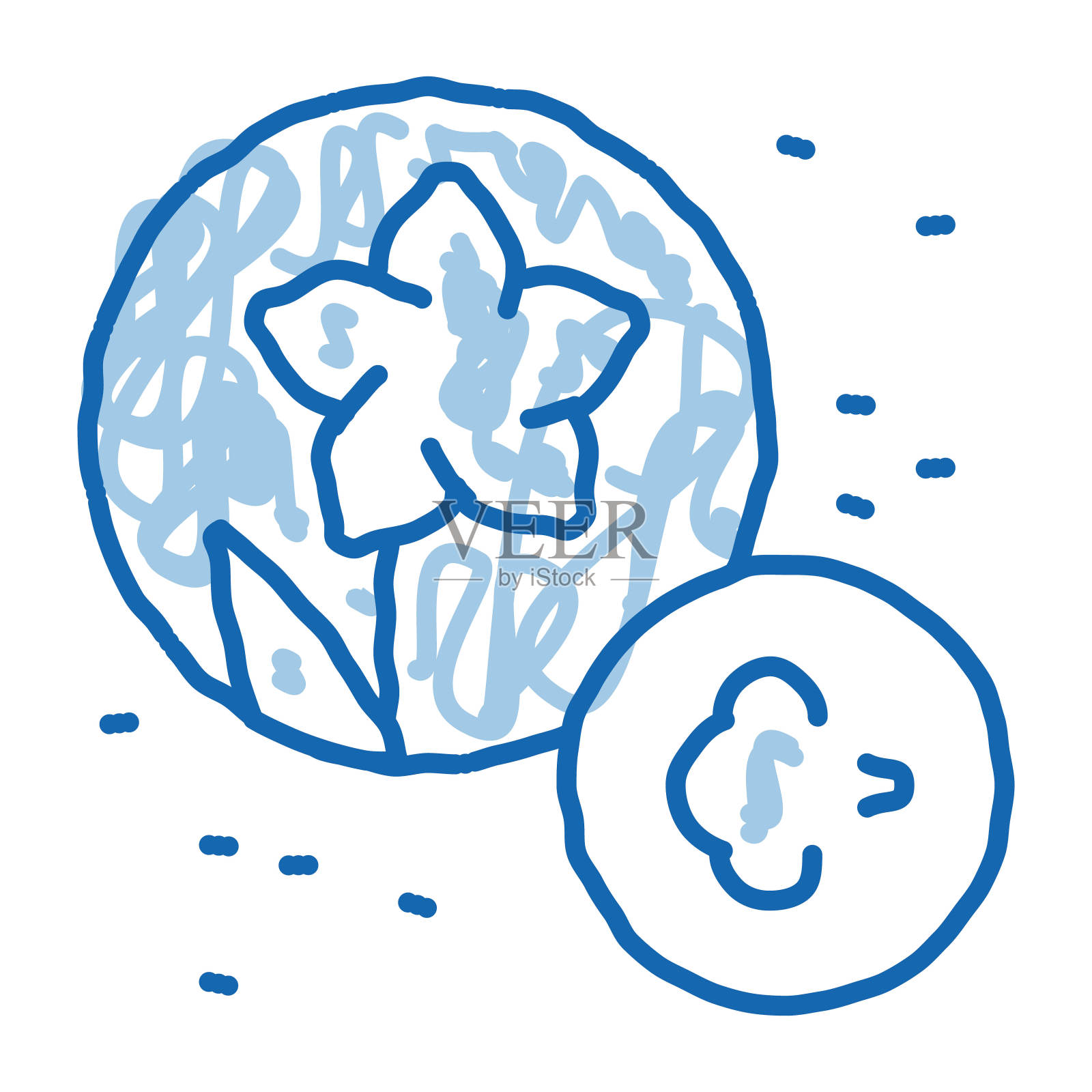 对花过敏涂鸦图标手绘插图插画图片素材