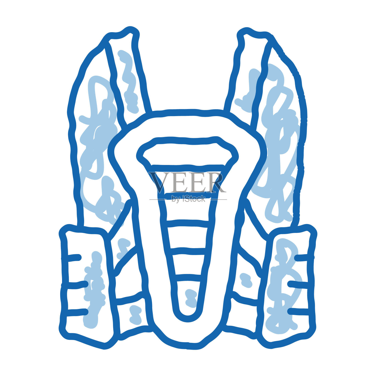 驾驶员保护设备涂鸦图标手绘插图设计元素图片