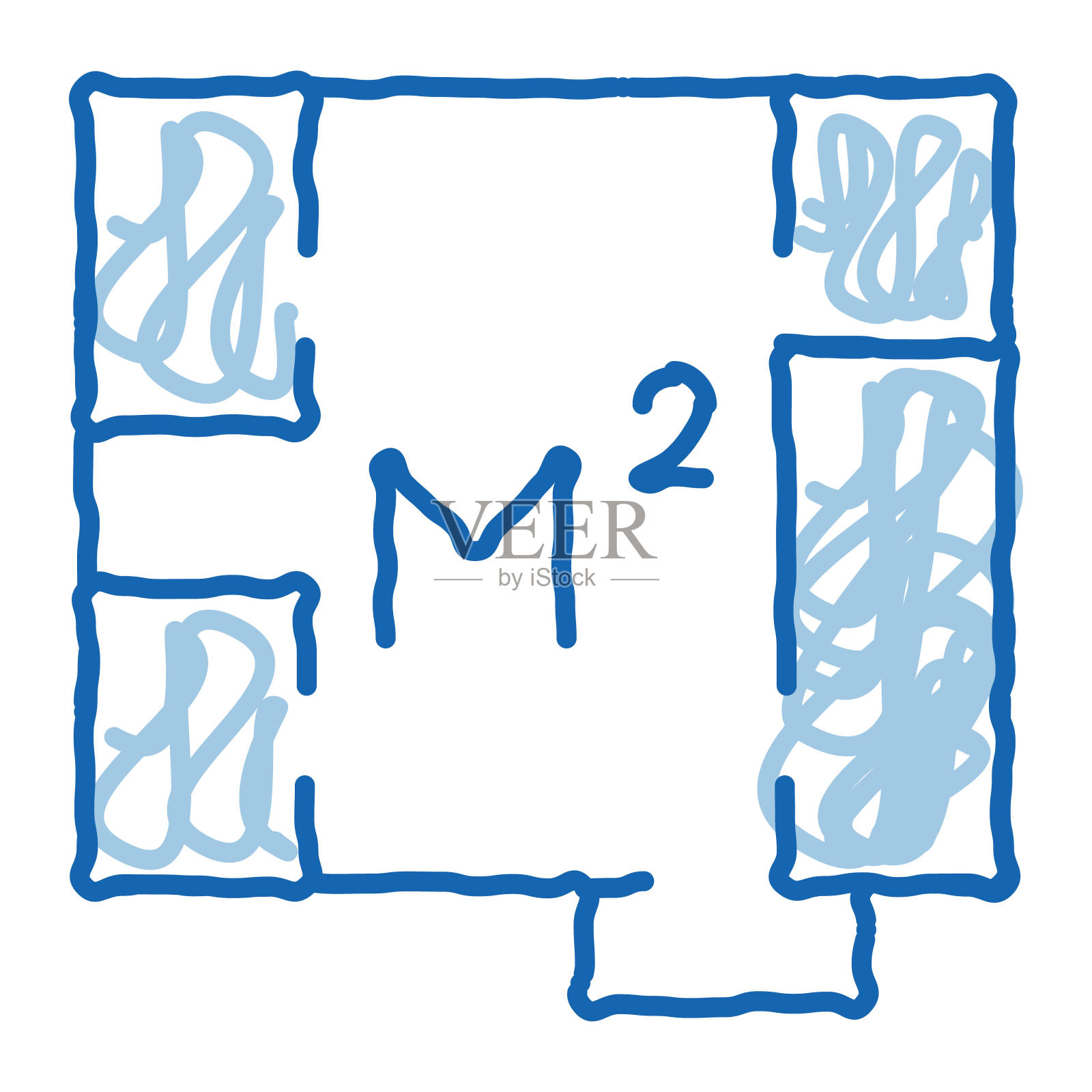 公寓规划涂鸦图标手绘插图插画图片素材