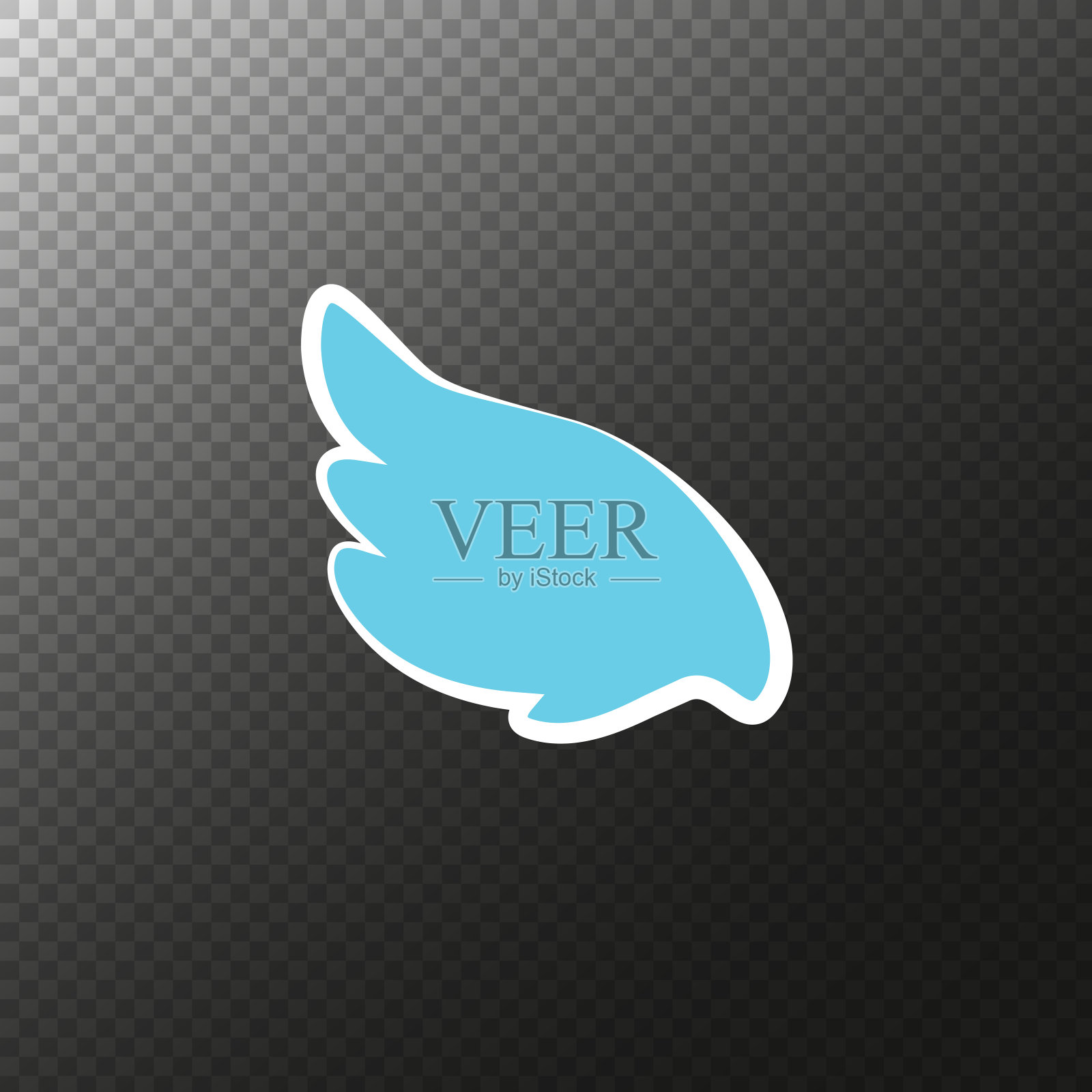 多种翅膀卡通插图，天使翅膀，天使翅膀，羽毛翅膀，天使，善良。矢量插图和图标。插画图片素材