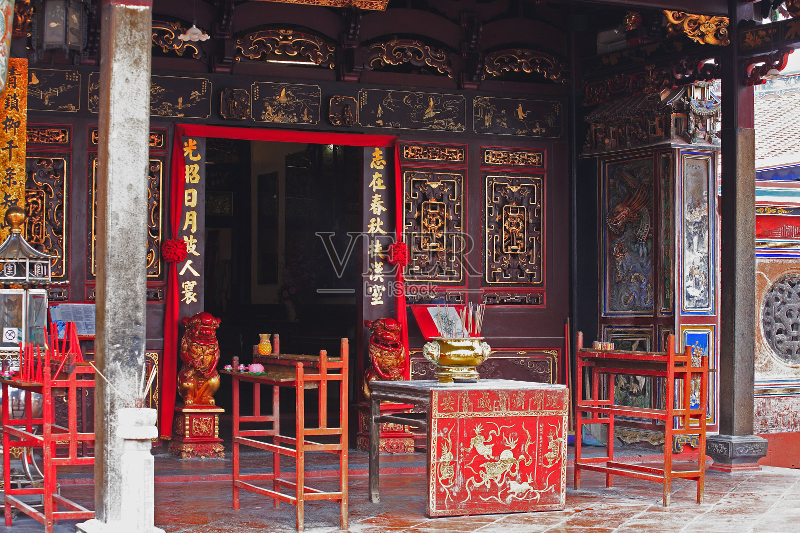 中国的马六甲陈hoon滕庙也拼作“马六甲”照片摄影图片