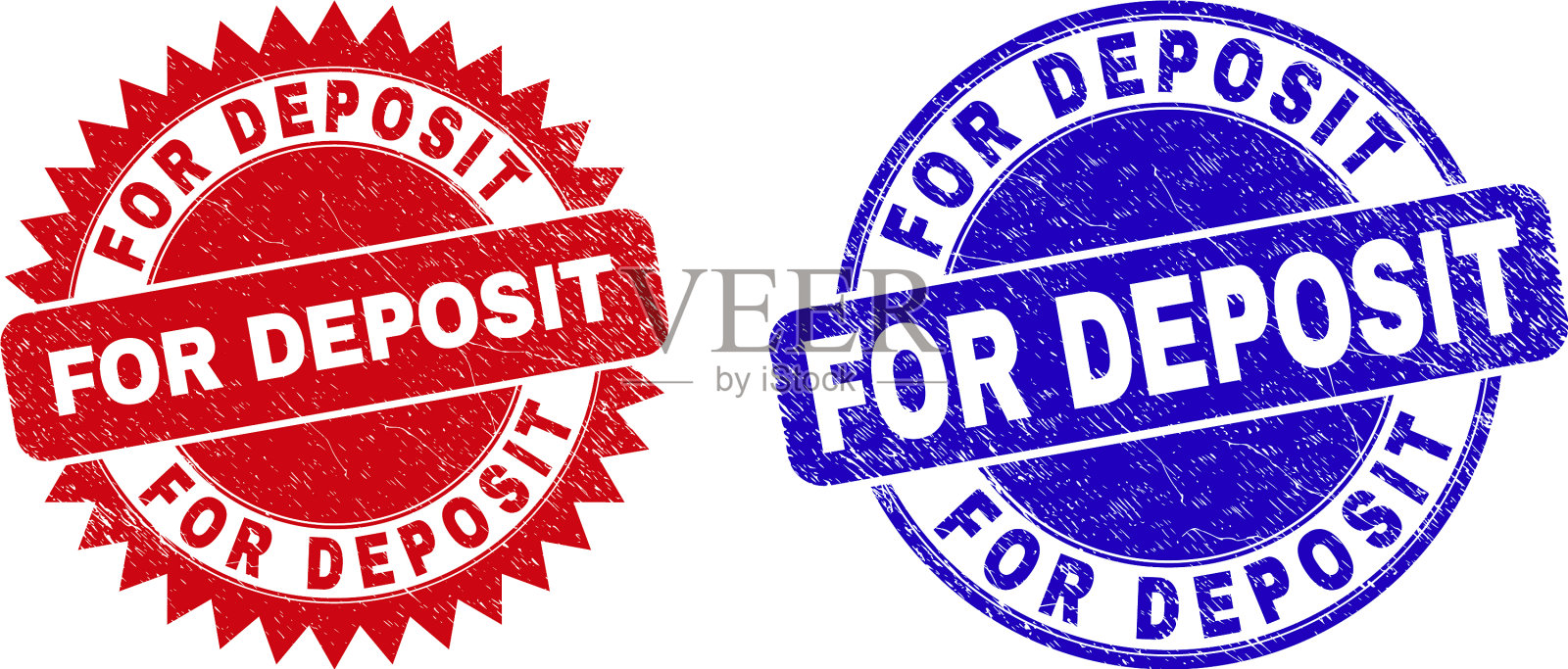 用于存放不洁的圆形和玫瑰形密封件插画图片素材