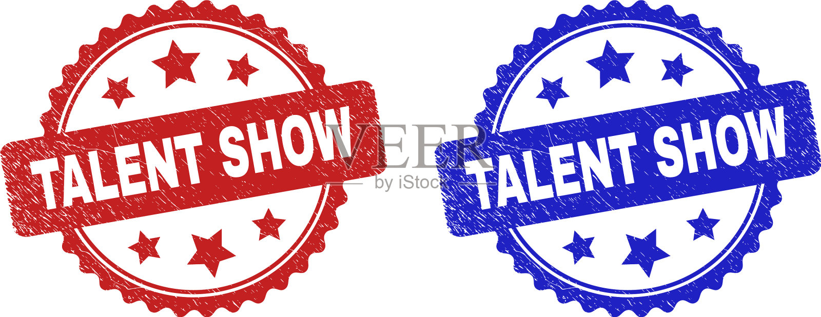 才艺表演玫瑰水印使用不洁风格插画图片素材