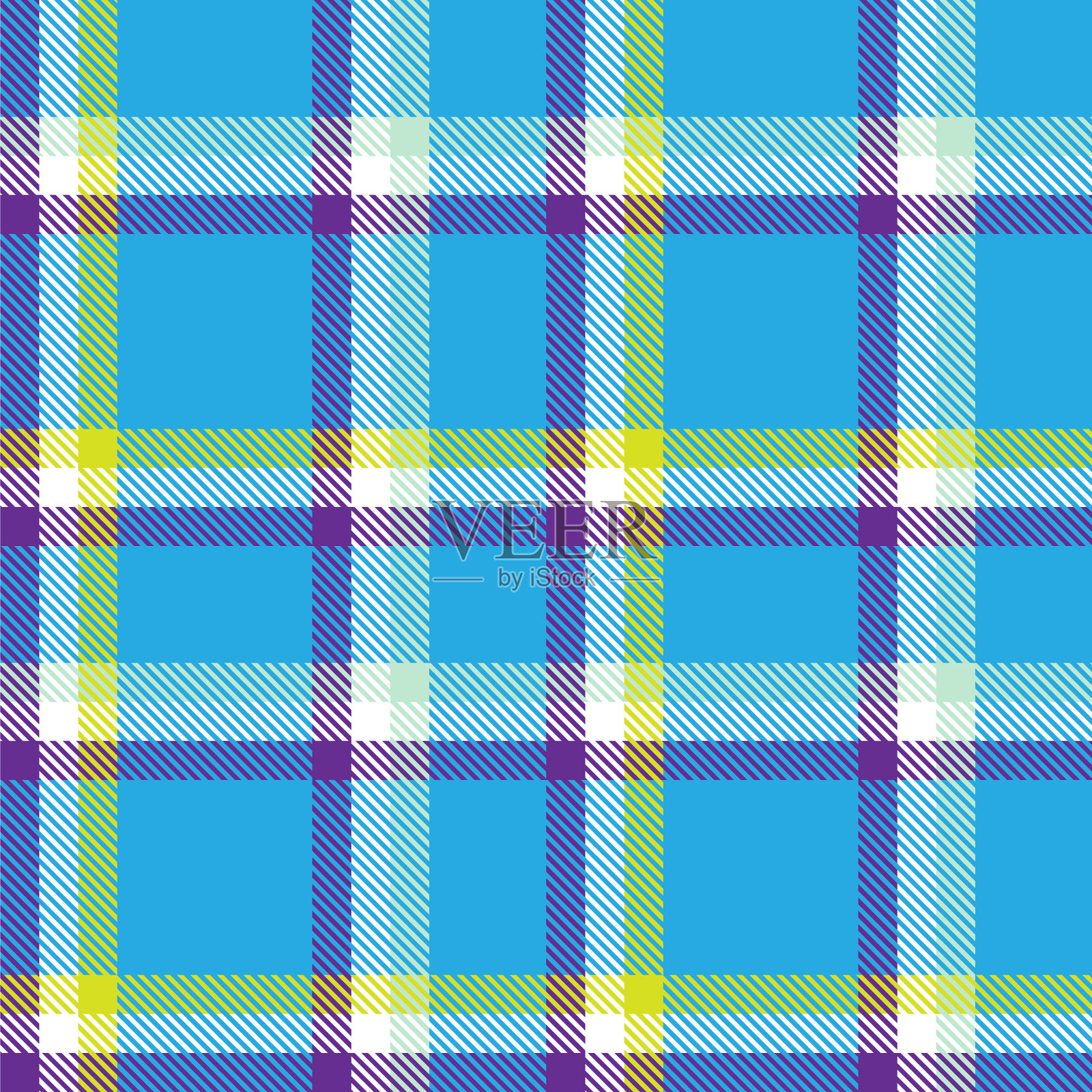 彩色格子纹理无缝图案插画图片素材