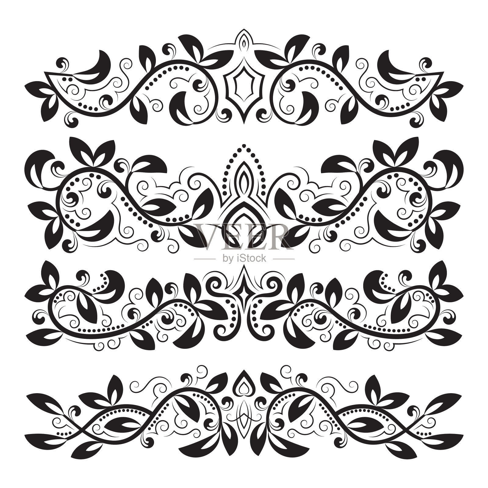 设计装饰元素复古标题插画图片素材