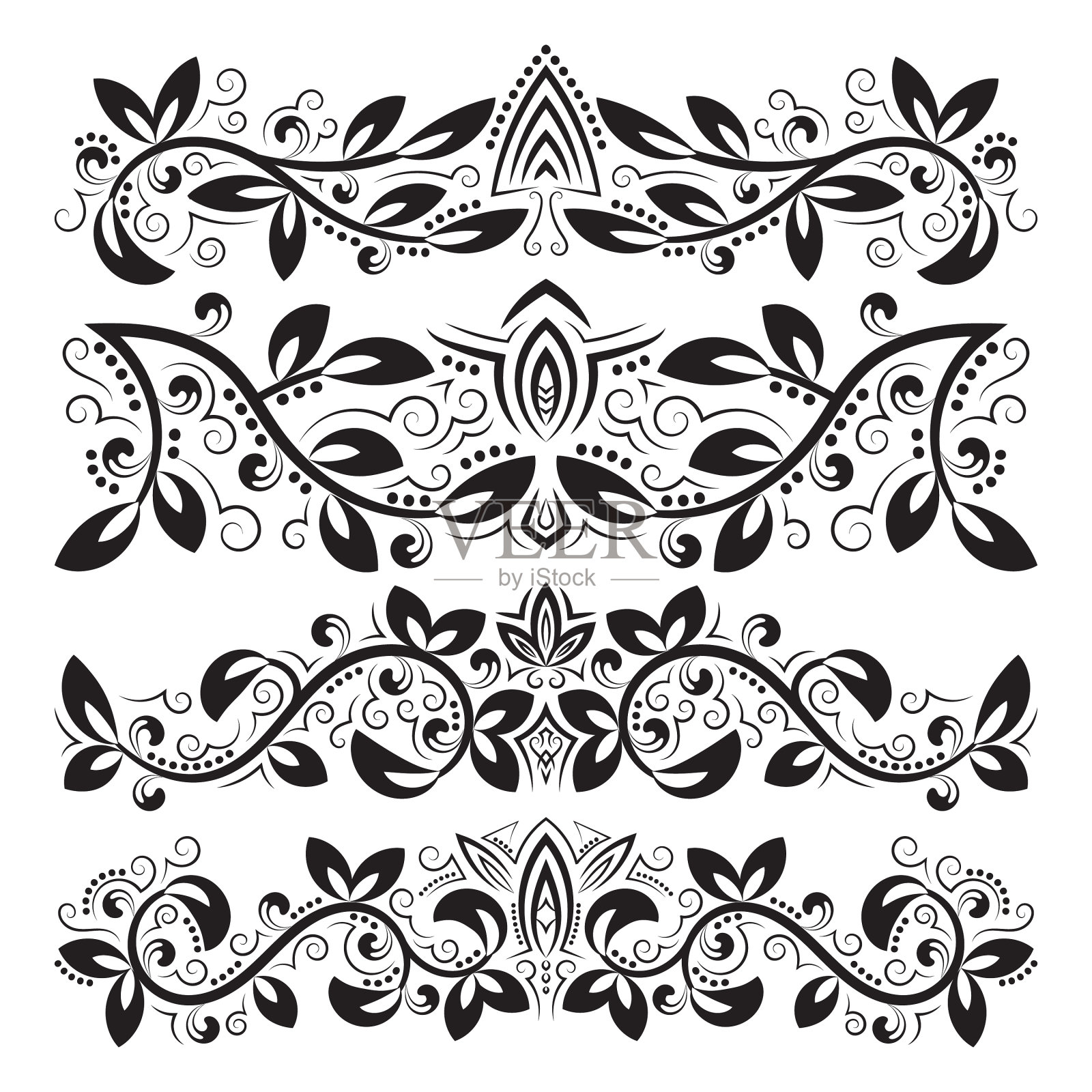 设计装饰元素复古标题设计元素图片