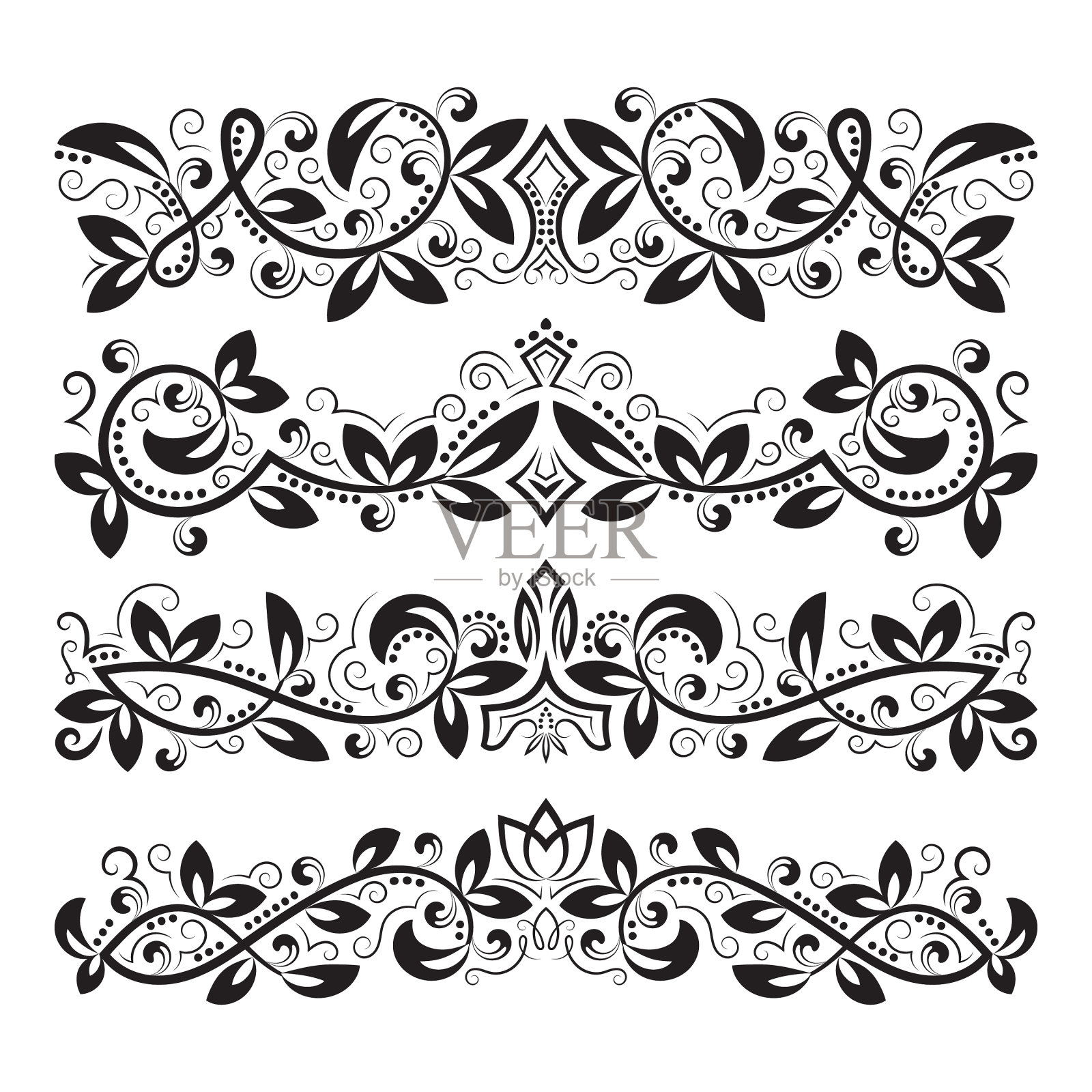 设计装饰元素复古标题设计元素图片