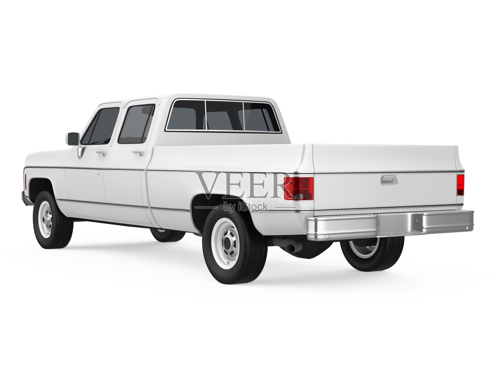 孤立的老式皮卡照片摄影图片