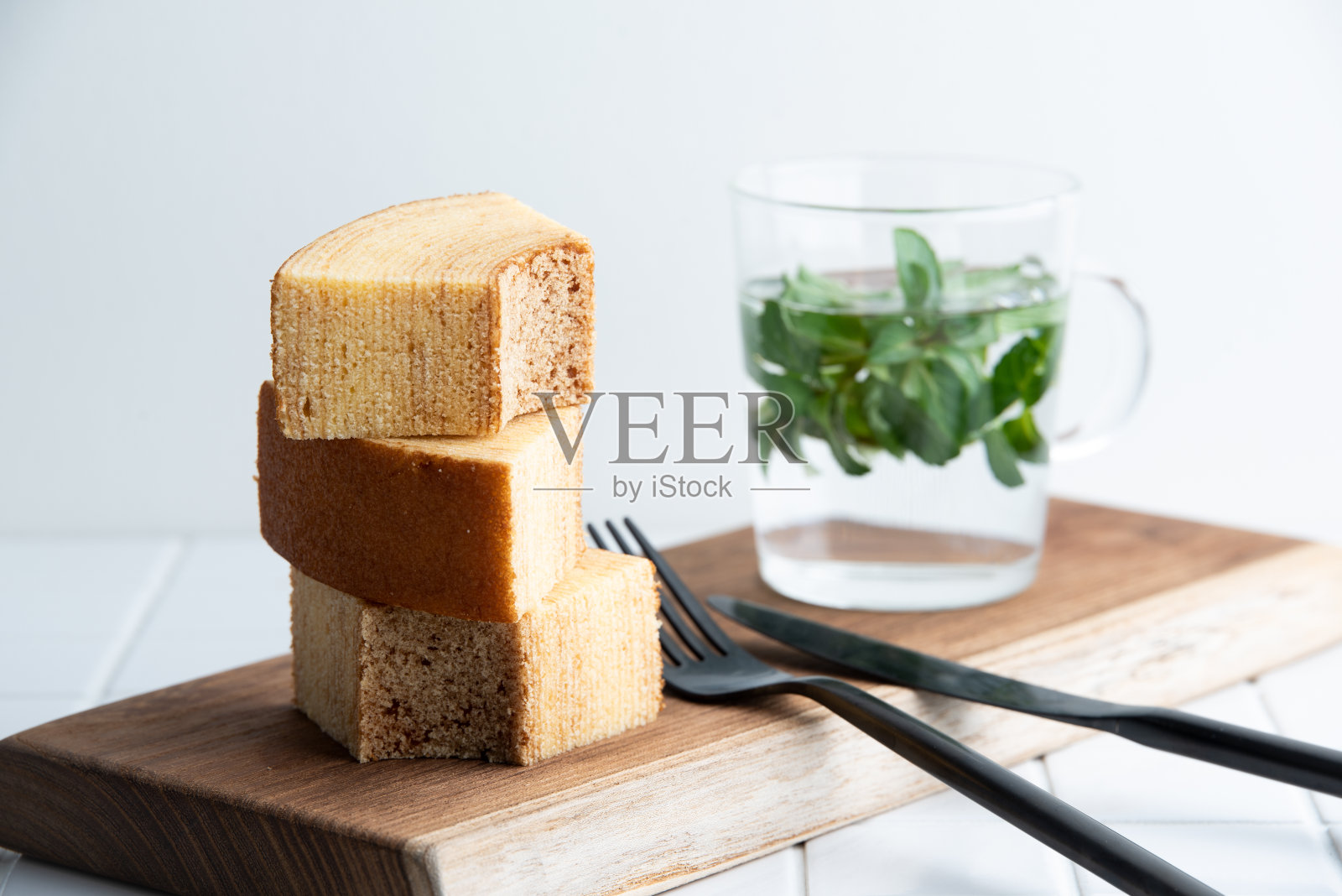 表达树年轮的蛋糕:Baumkuchen照片摄影图片