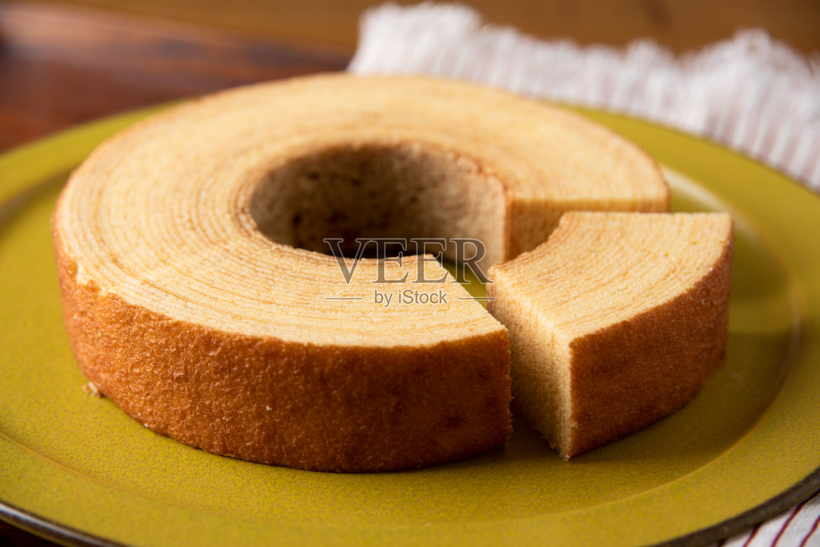 表达树年轮的蛋糕:Baumkuchen照片摄影图片