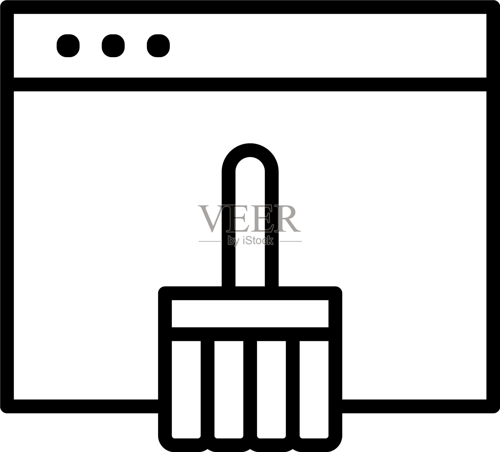 干净的浏览器图标图标素材