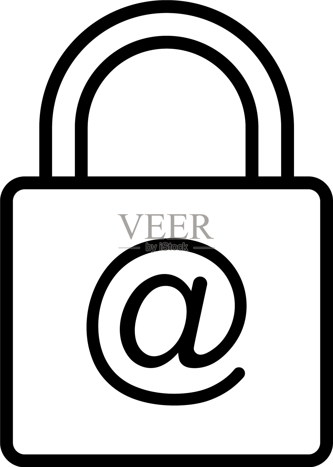 安全电子邮件图标插画图片素材