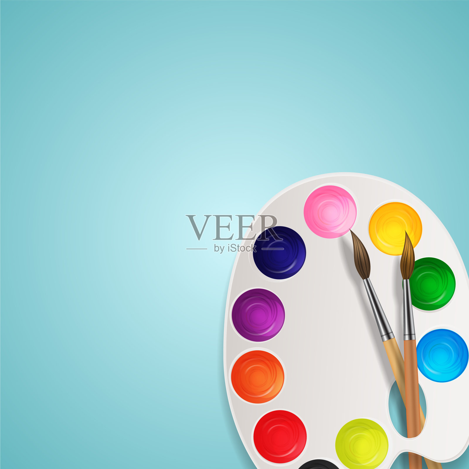 逼真的3d背景锡刷和插画图片素材