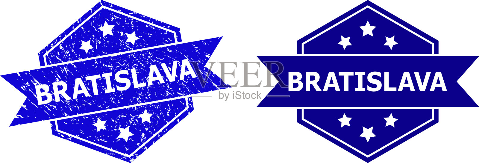 六角布拉迪斯拉发密封腐蚀的纹理和插画图片素材