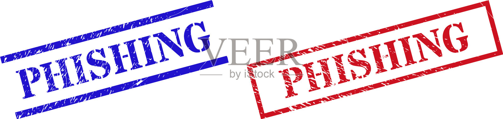 仿冒带有纹理的橡胶水印插画图片素材