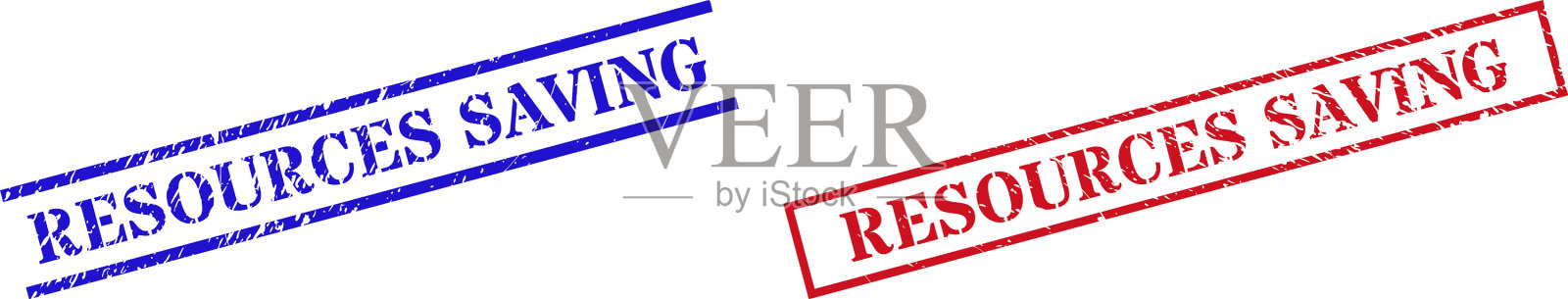 节省资源纹理橡皮图章水印插画图片素材