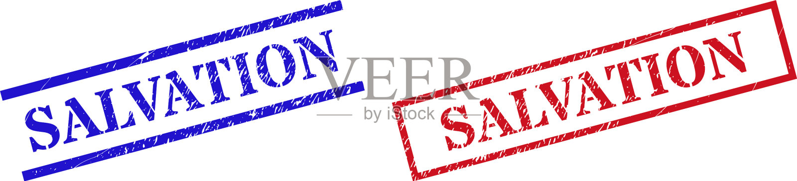 拯救垃圾橡胶印章与矩形插画图片素材