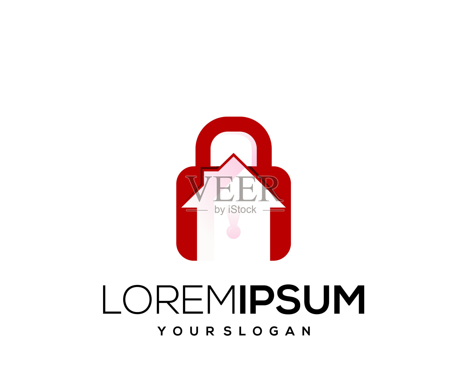 关键网络屋图标标志设计插画图片素材