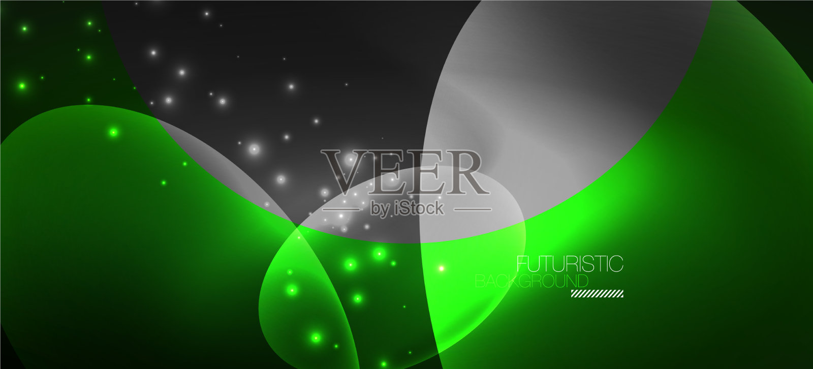 霓虹椭圆抽象背景闪亮明亮插画图片素材