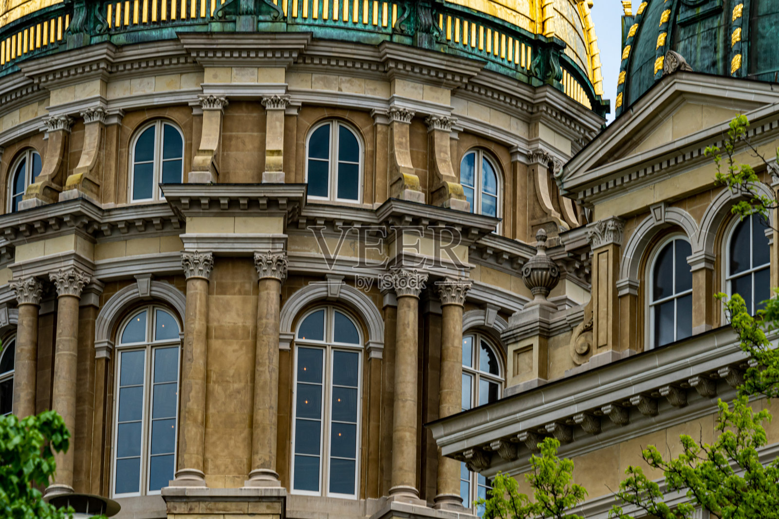 爱荷华州国会大厦-得梅因，爱荷华州，美国照片摄影图片