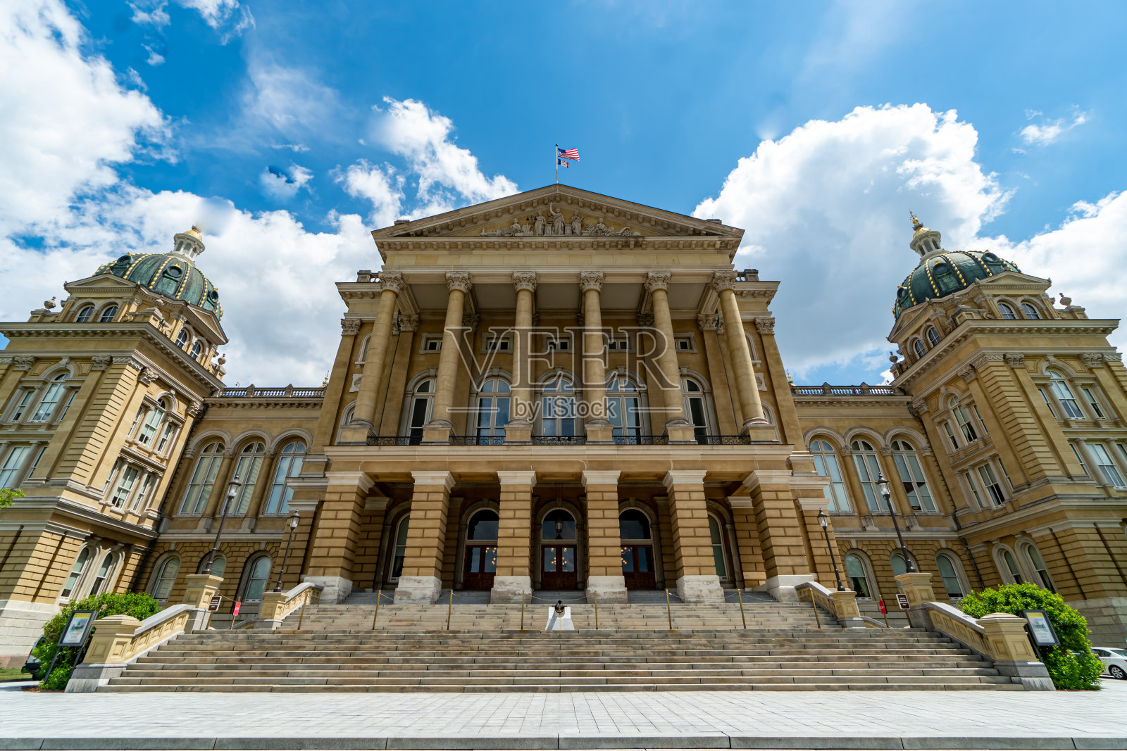 爱荷华州国会大厦-得梅因，爱荷华州，美国照片摄影图片
