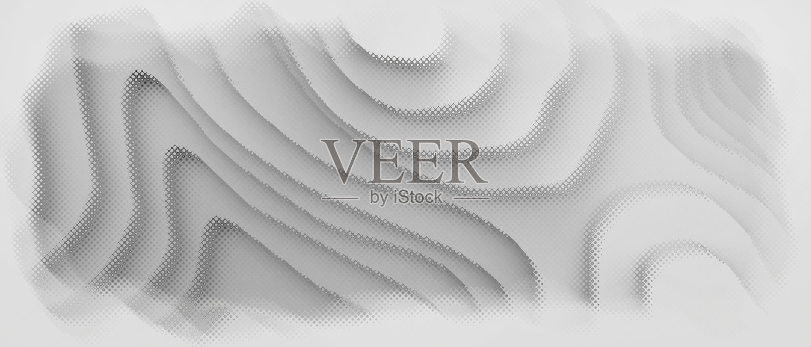 抽象曲线背景上的灰色剪纸设计横幅，复制空间，数字，横幅，网站-3d渲染照片摄影图片